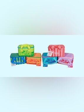 Trader Joe’s Mini Insulated Cooler Bags- Bundle Of 6 Complete Set